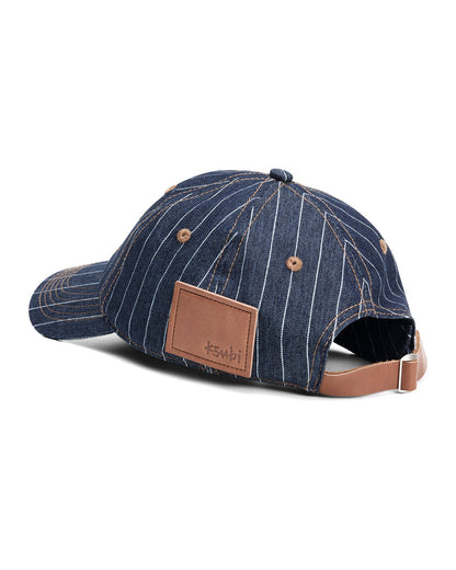 LDN RETRO CAP NAVY PINSTRIPE