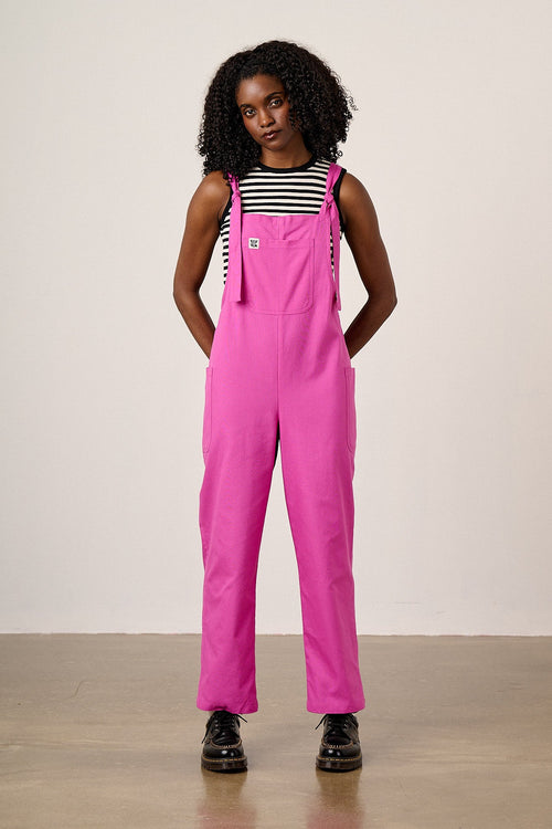 Una - Cotton Dungarees in Purple Orchid