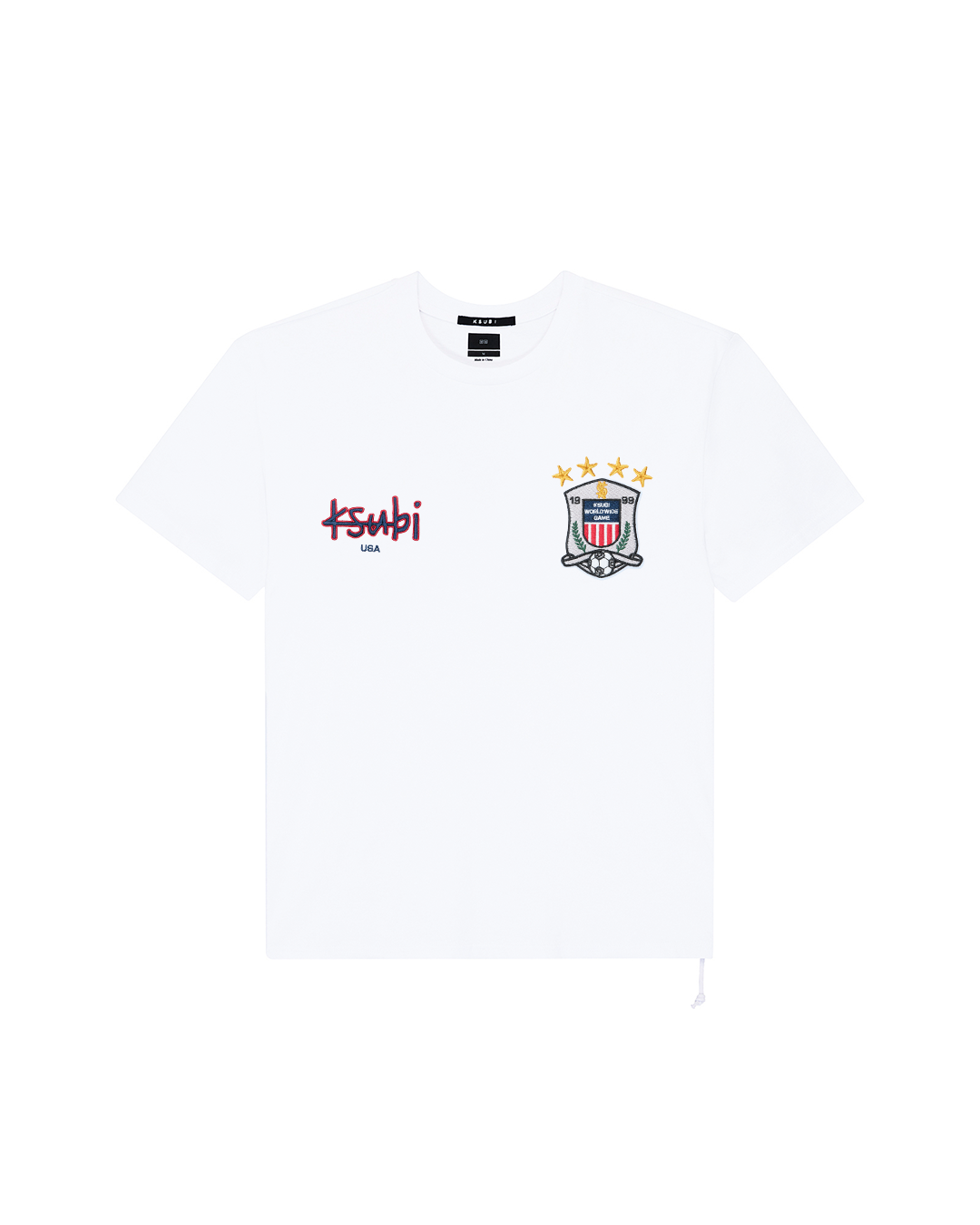 USA EKCESS SS TEE TRU WHITE