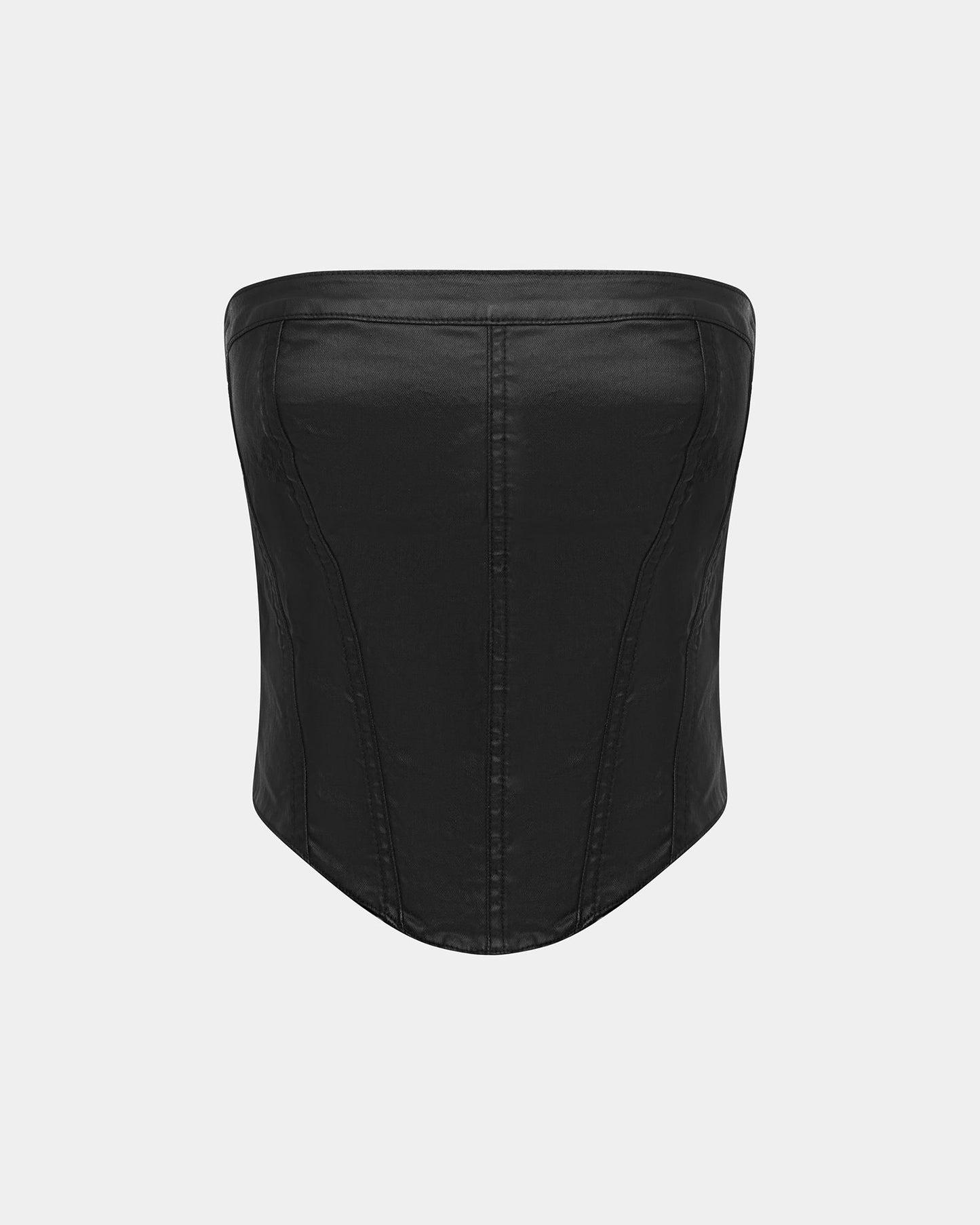 VAMPY BUSTIER BLACK WAX