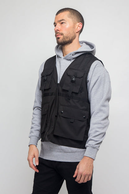 Utility Buckled Pocket Vest