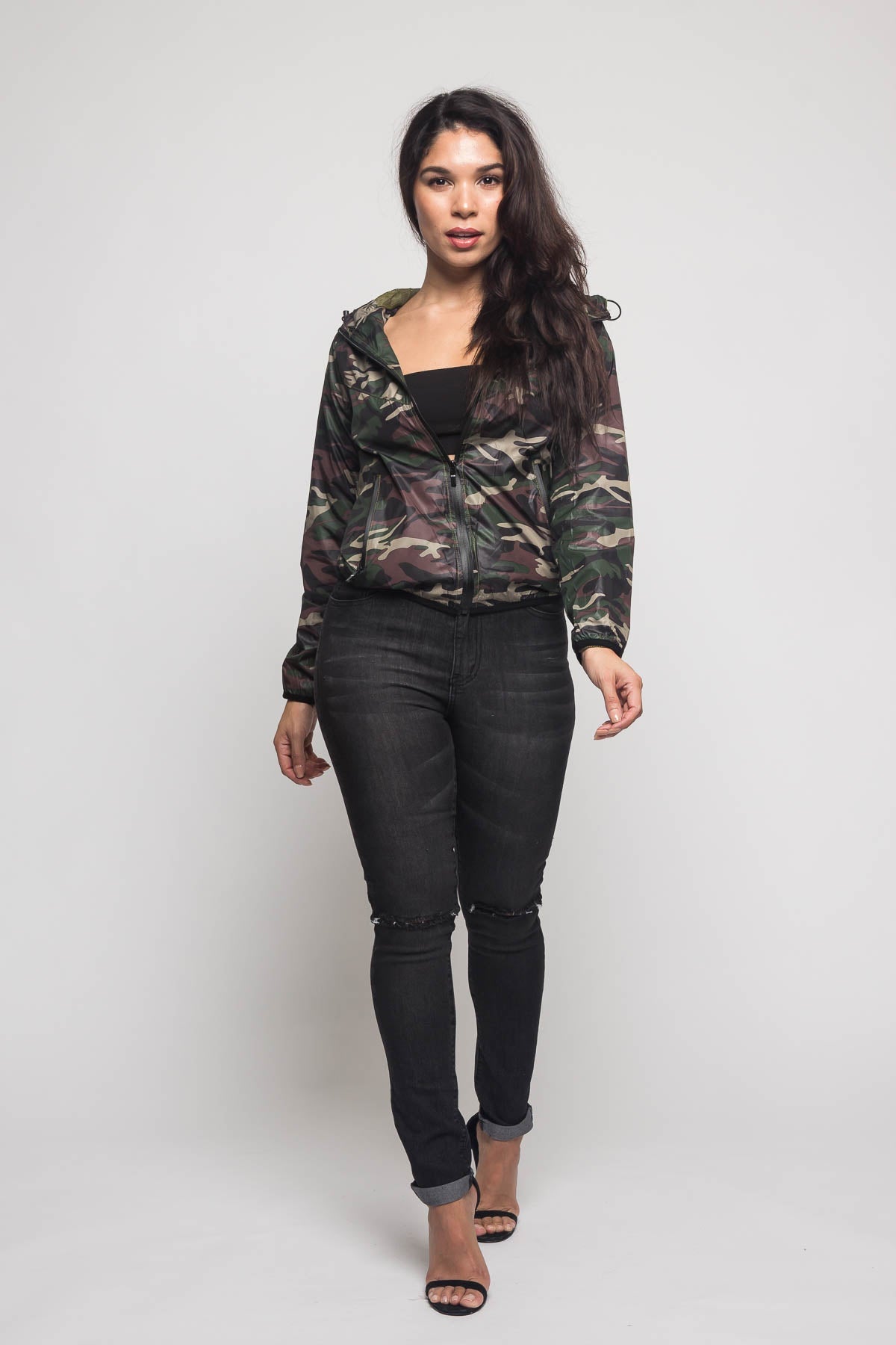 Camo Windbreaker Jacket