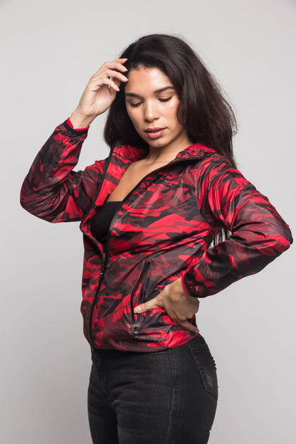 Camo Windbreaker Jacket