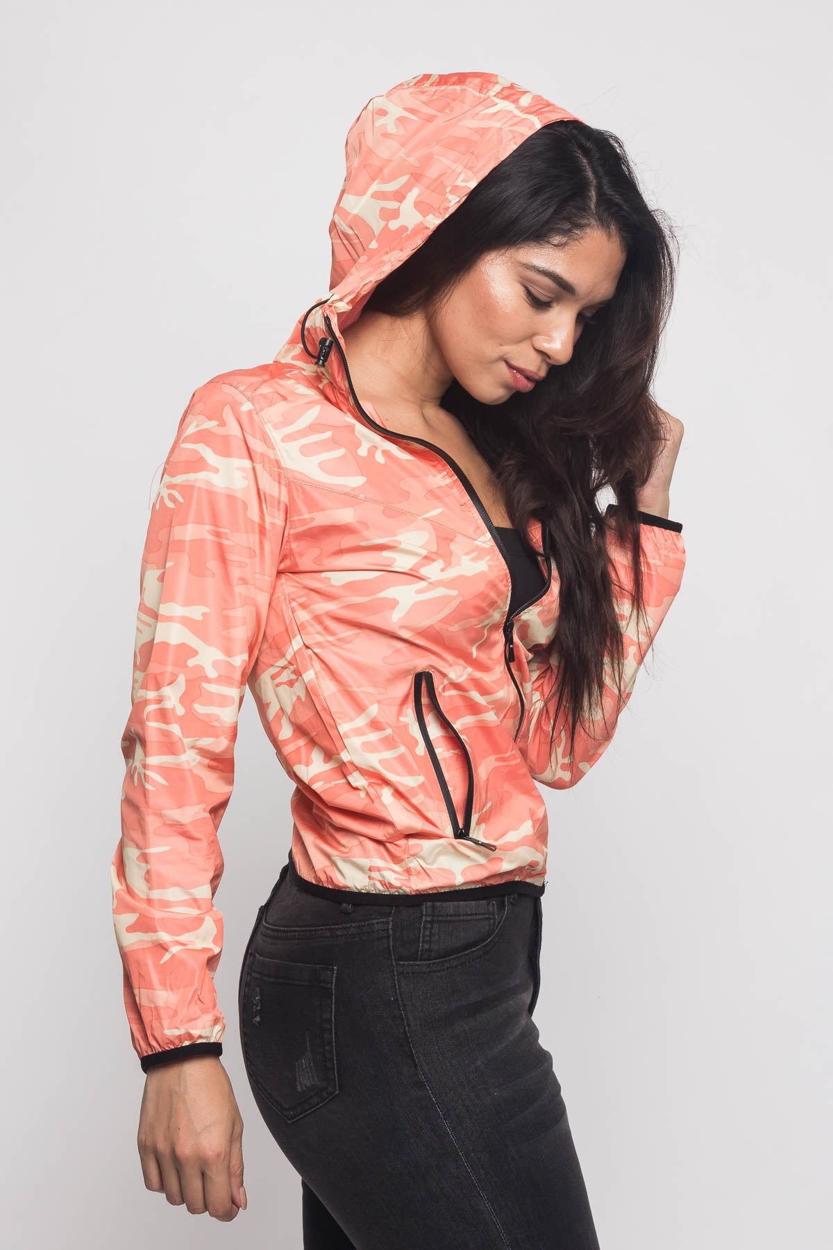 Camo Windbreaker Jacket