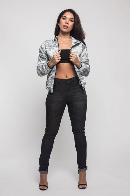 Camo Windbreaker Jacket