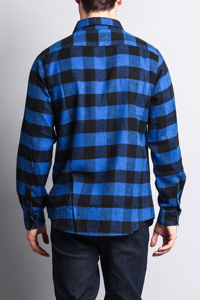 Men's Long Sleeve Woven Flannel Shirt