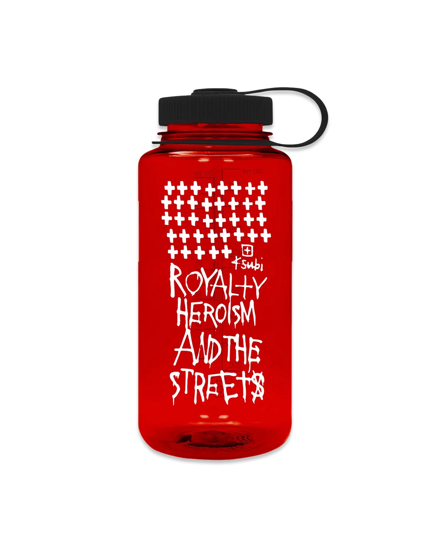 KSUBI X NALGENE 32 OZ POCKET TAG BOTTLE RED
