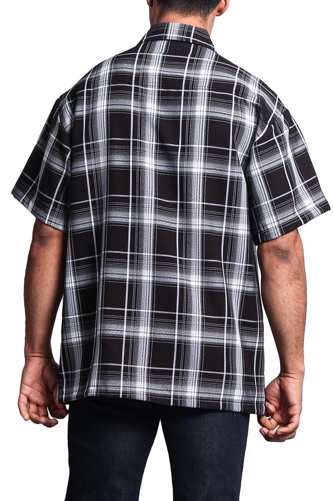 Western Casual Plaid Short Sleeve Button Up Shirt
