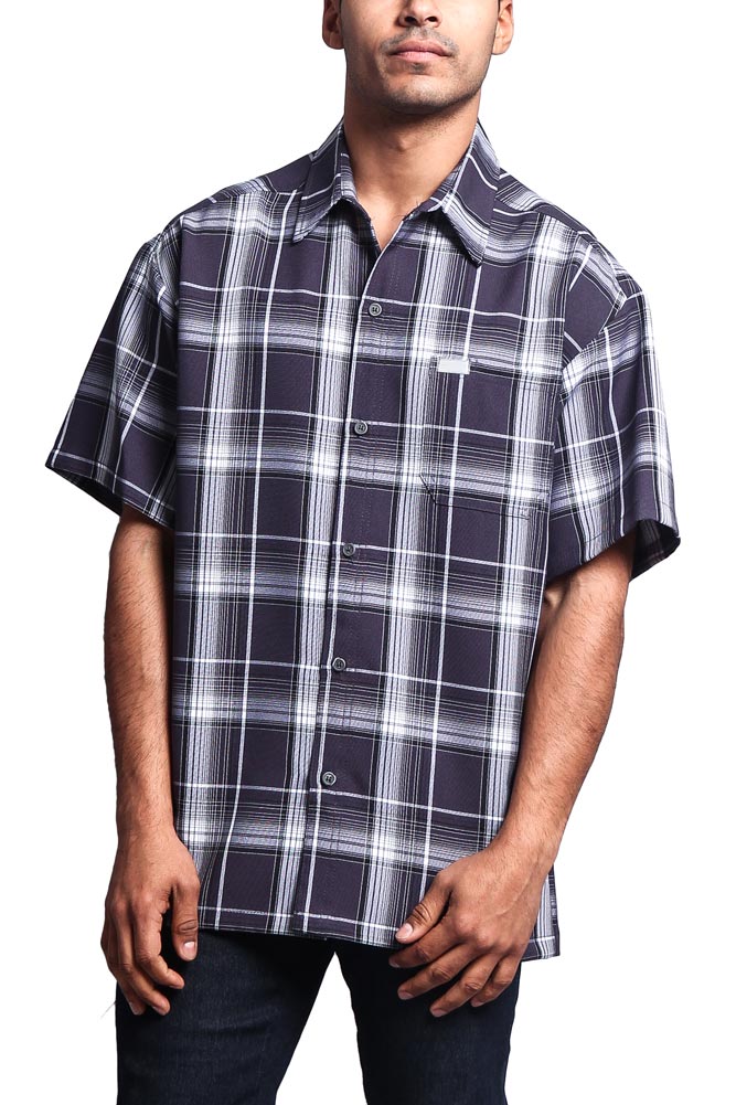 Western Casual Plaid Short Sleeve Button Up Shirt