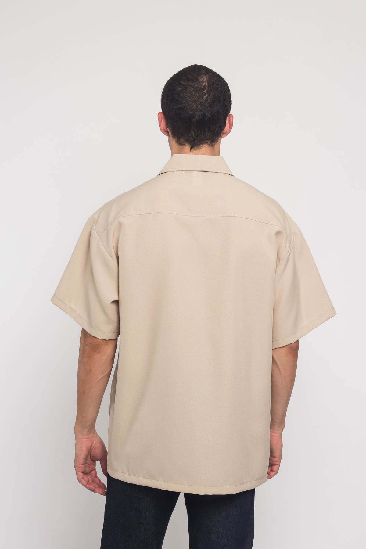 Western Casual Solid Short Sleeve Button Up Shirt