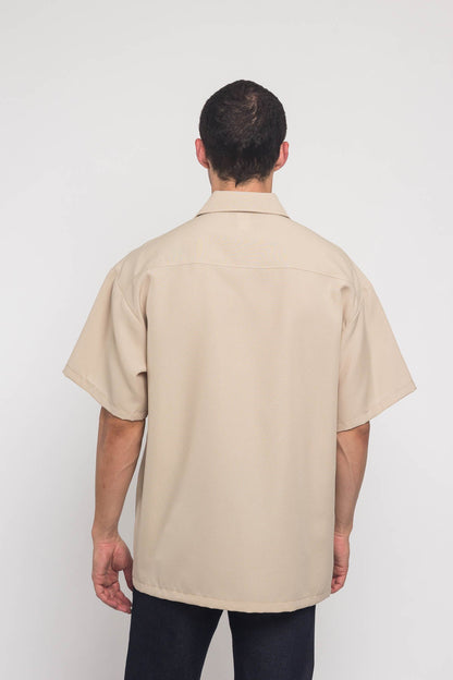 Western Casual Solid Short Sleeve Button Up Shirt