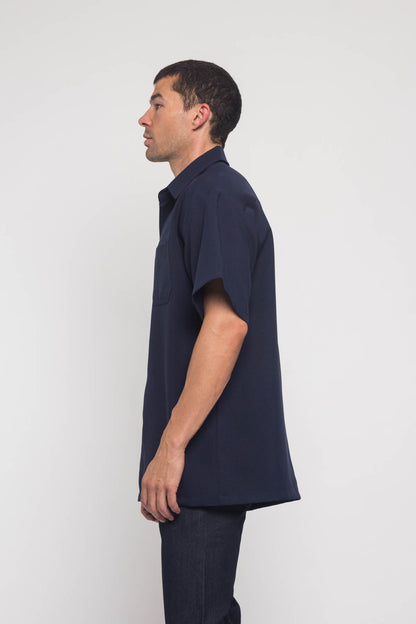 Western Casual Solid Short Sleeve Button Up Shirt
