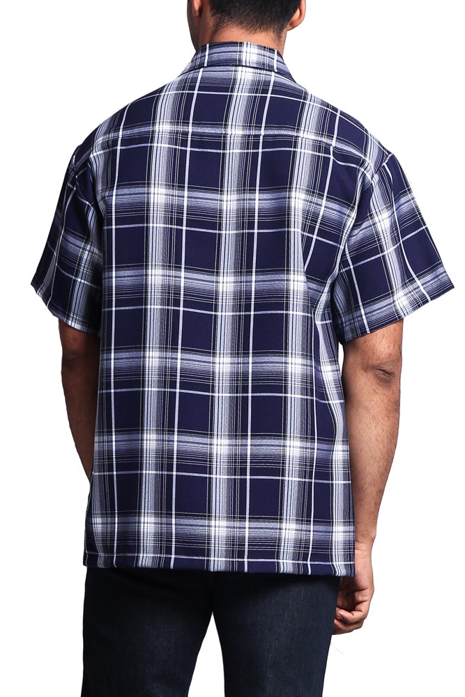 Western Casual Plaid Short Sleeve Button Up Shirt