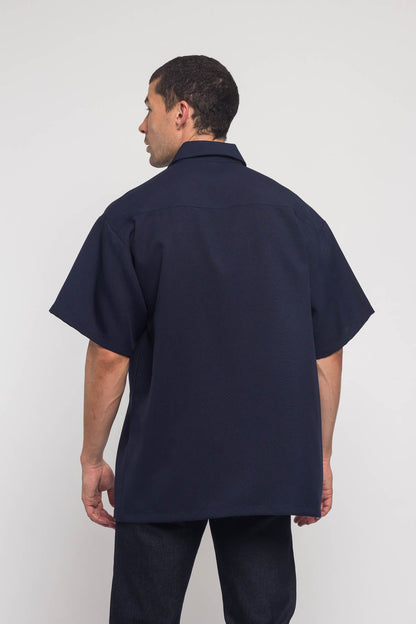 Western Casual Solid Short Sleeve Button Up Shirt