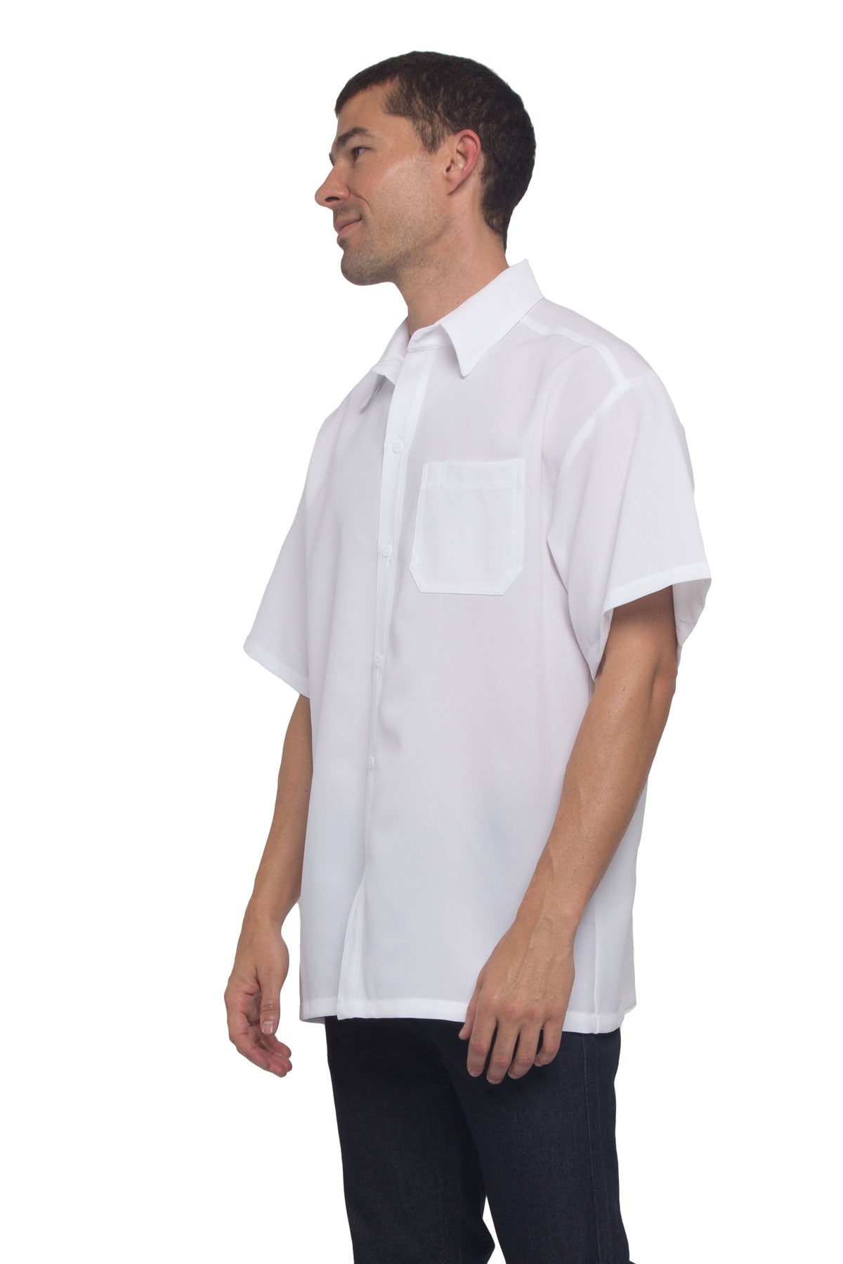 Western Casual Solid Short Sleeve Button Up Shirt