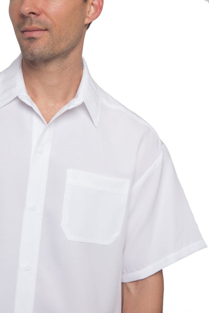 Western Casual Solid Short Sleeve Button Up Shirt