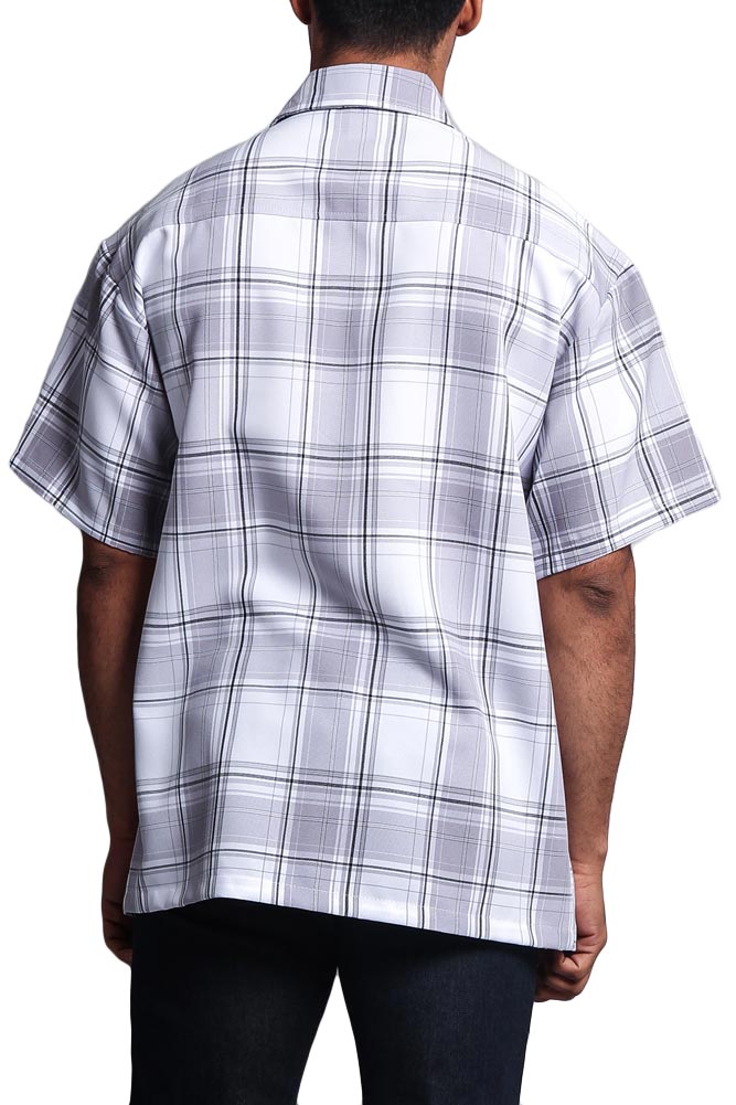 Western Casual Plaid Short Sleeve Button Up Shirt
