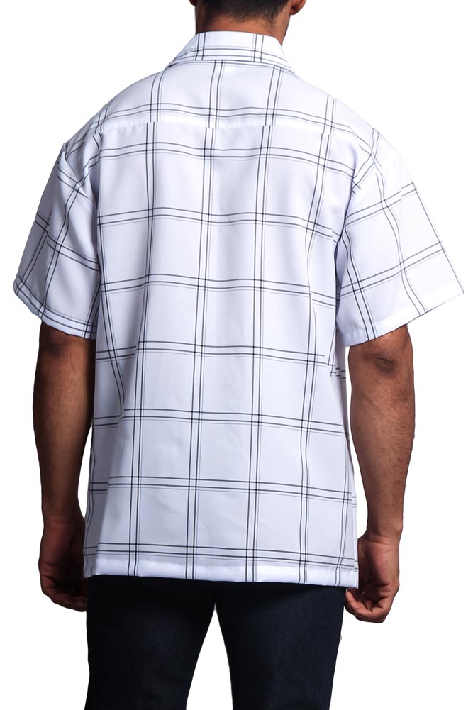 Western Casual Plaid Short Sleeve Button Up Shirt
