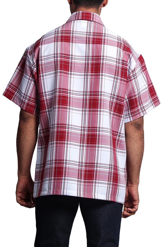 Western Casual Plaid Short Sleeve Button Up Shirt