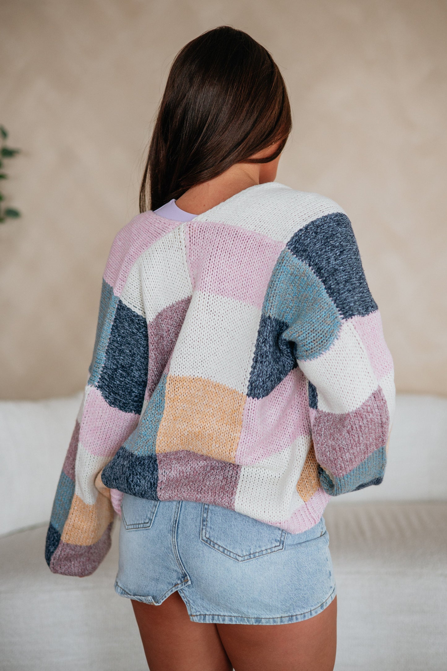 Reina Colorblock Cardigan