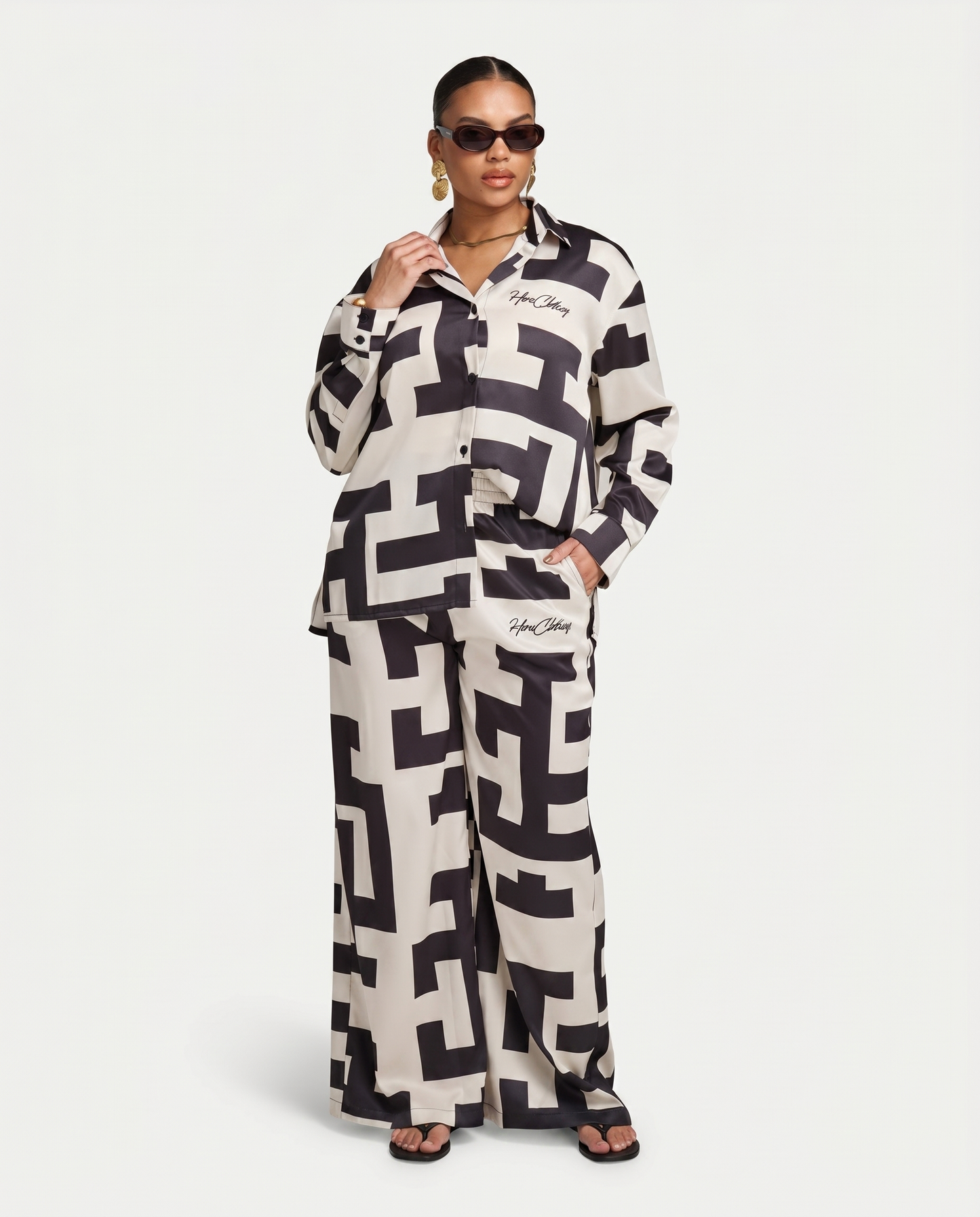 Womens Monogram Resort Trouser