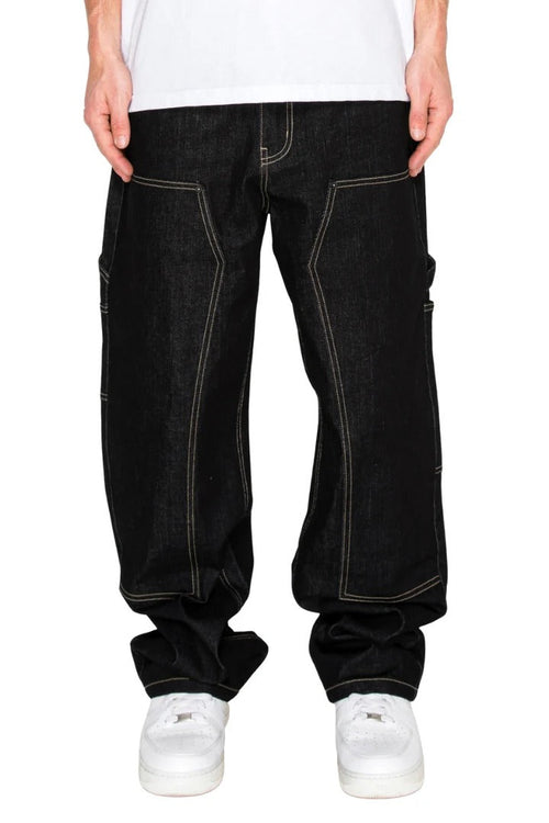 Raw Denim Baggy Fit Carpenter Jeans