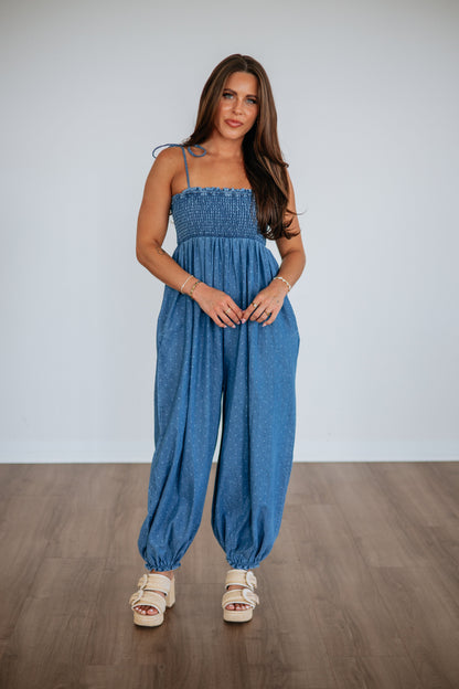Tenley Denim Jumpsuit
