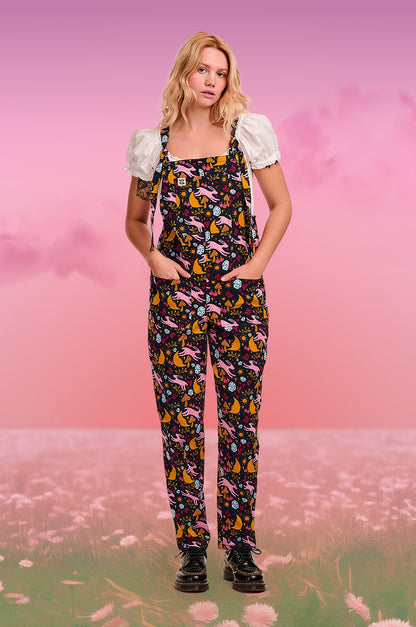L.E. Original - Cotton Dungaree in Bunnies Print